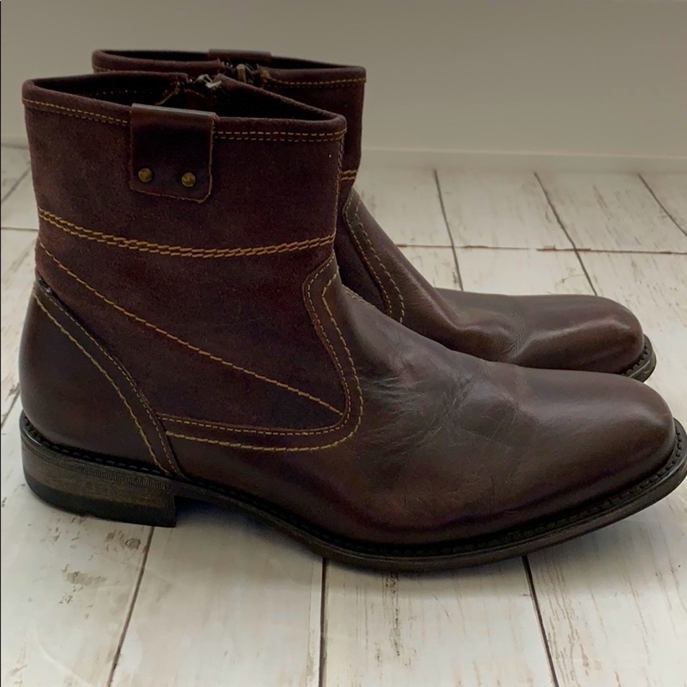 Men’s Steve Madden Duttch ankle zip boots